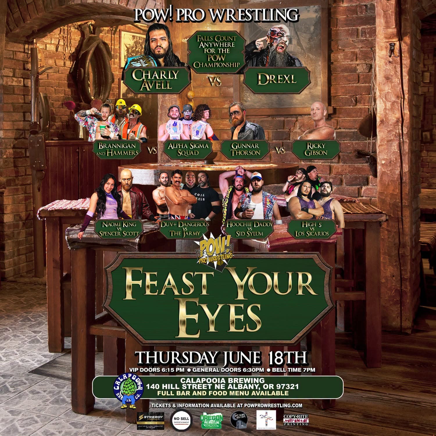 POW! Pro Wrestling Presents "Feast Your Eyes"! (POSTPONED)